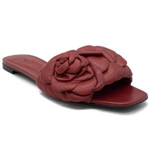 Women’s Red Floral Slide Sandal